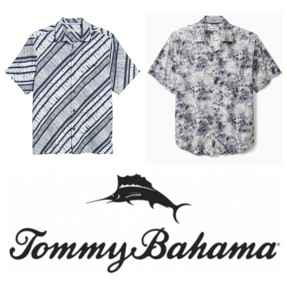 Tommy Bahama Other - 2 Tommy Bahama Silk North Shore & Mirragio IslandZone Camp Shirt Men's Medium